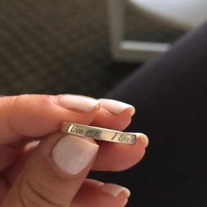 Size 6 TIFFANY “I LOVE YOU” sterling silver ring!